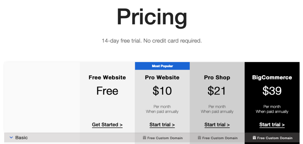 ucraft-pricing